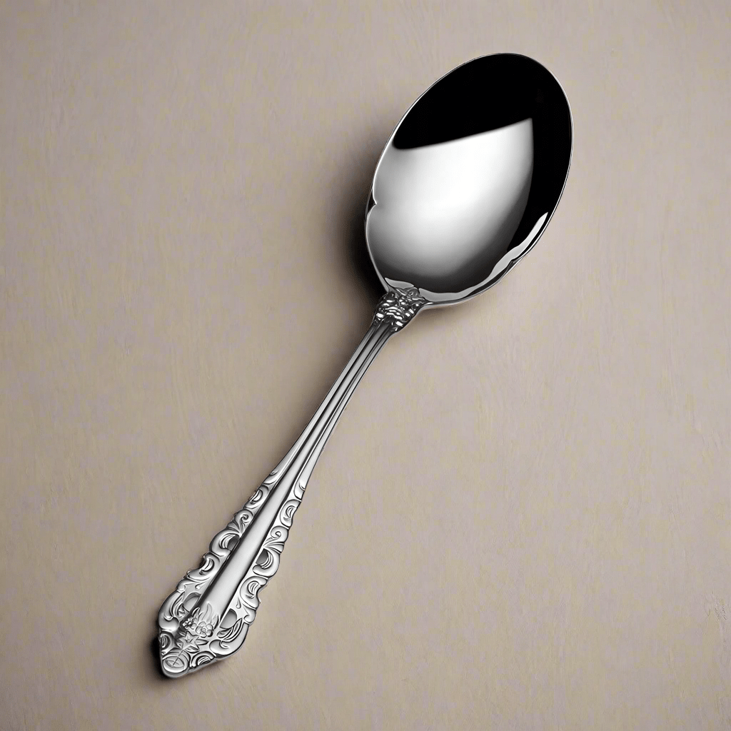 Antique Baroque Serving Spoon