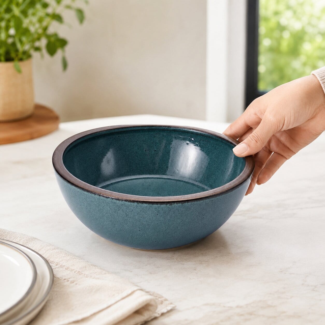 Barrett Green Vegetable Serve Bowl