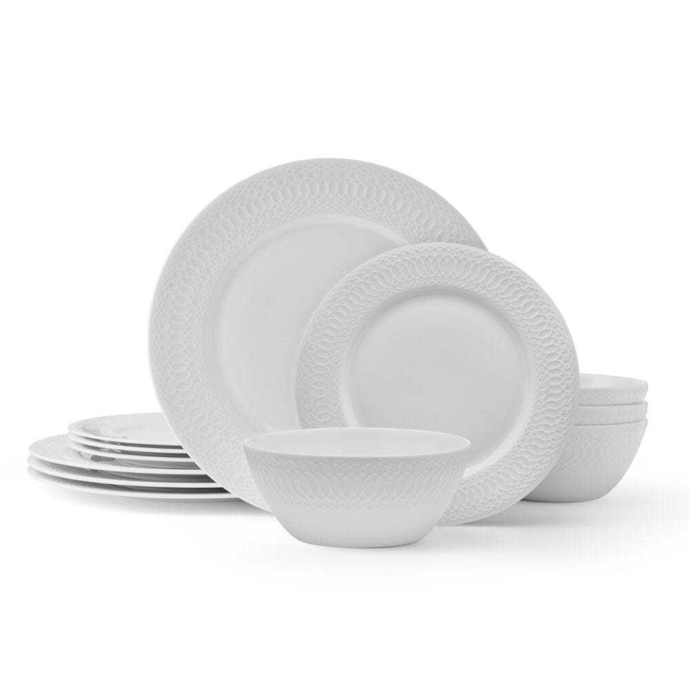 Levi 12 Piece Dinnerware Set, Service For 4