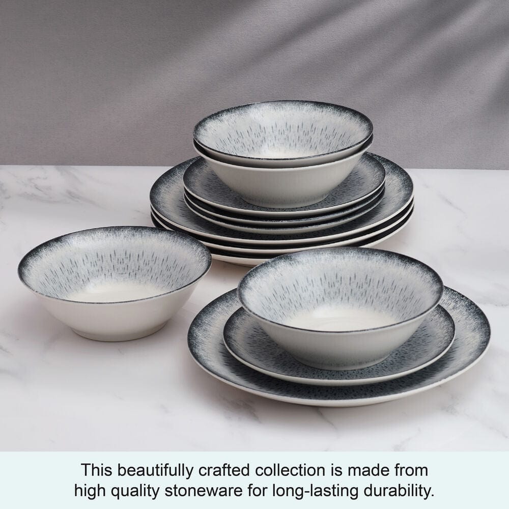 Matteo 12 Piece Dinnerware Set, Service For 4