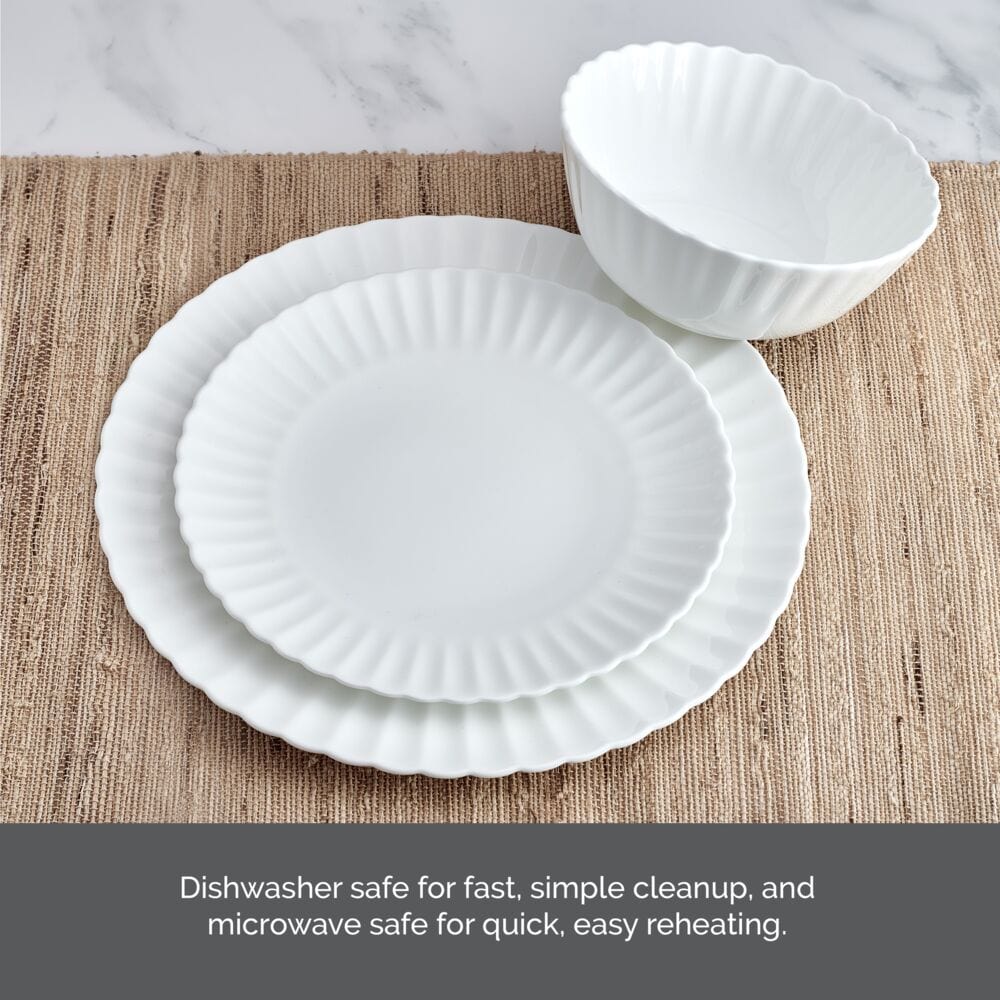 Isadora 12 Piece Dinnerware Set, Service For 4