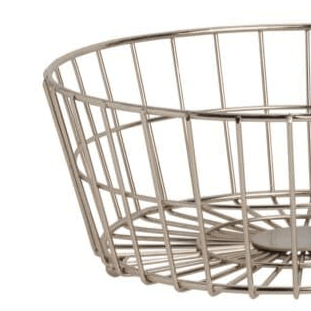 Geneva Nickel Fruit Storage Basket with Banana Hook