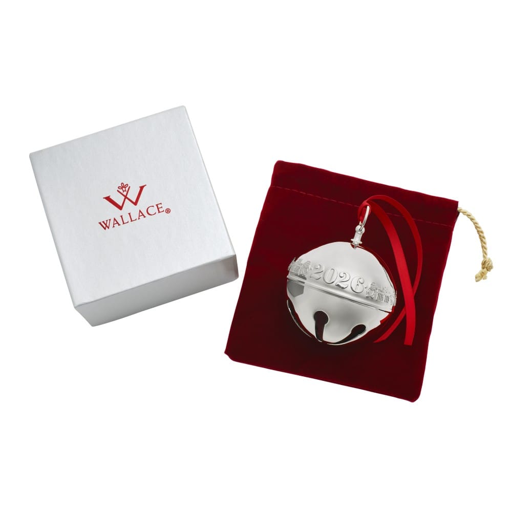 Wallace 2026 Silver Plated Sleigh Bell Ornament 56th Edition