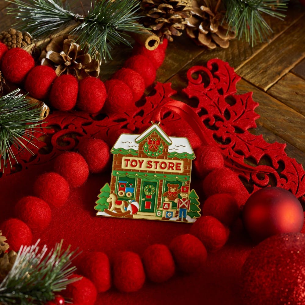 Wallace 2026 Gold Plated Enameled Christmas Village Ornament 3rd Edition