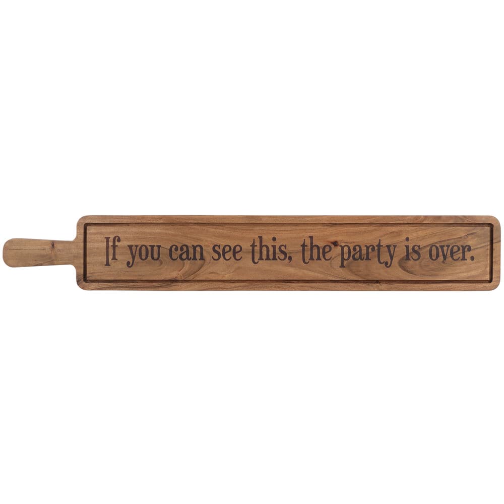 Long Charcuterie Party Serving Board, 33"