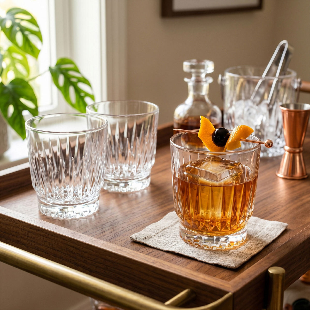 Hampshire Set of 4 Double Old Fashioned Glasses
