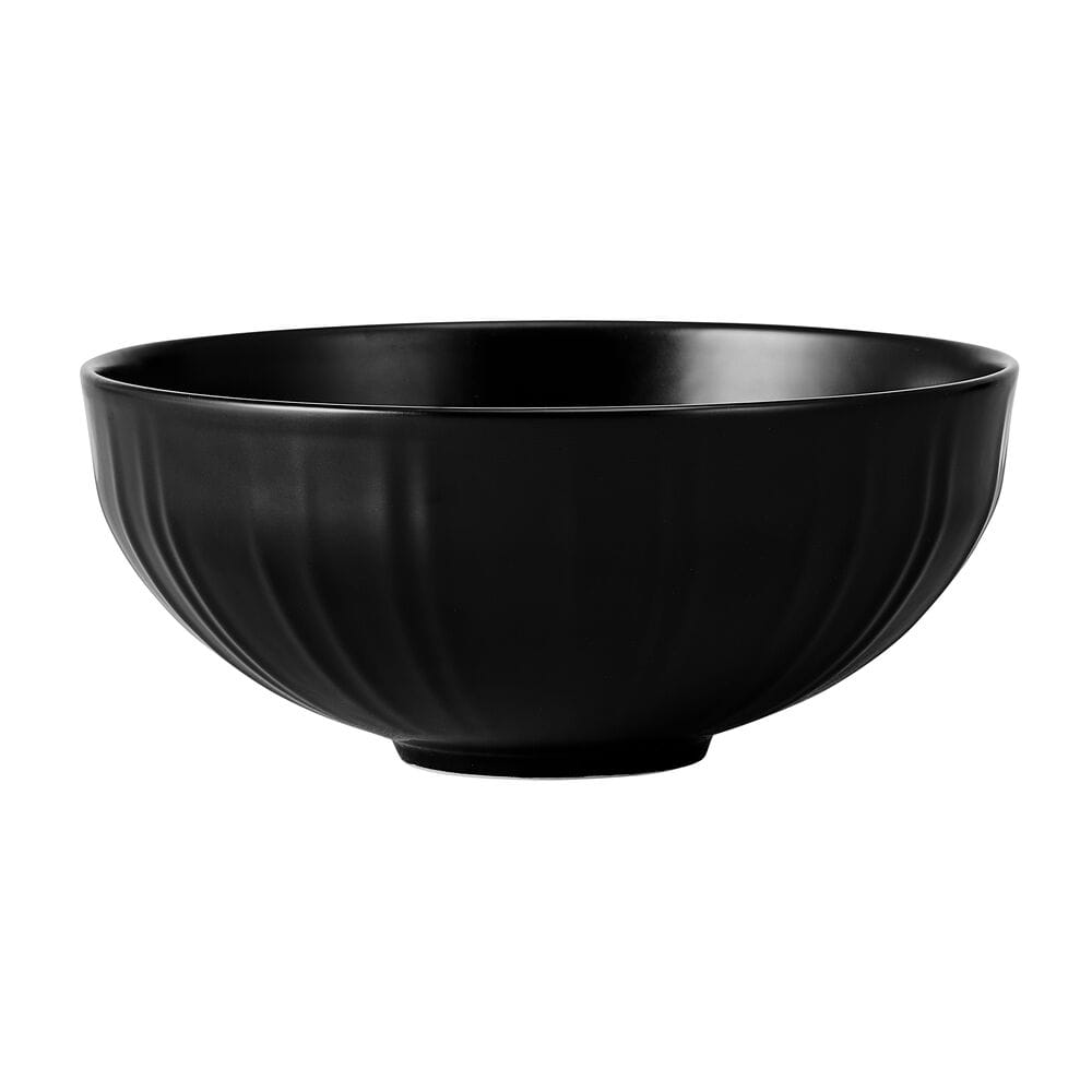 Desmond 12 Piece Black Bone China Dinnerware Set, Service for 4