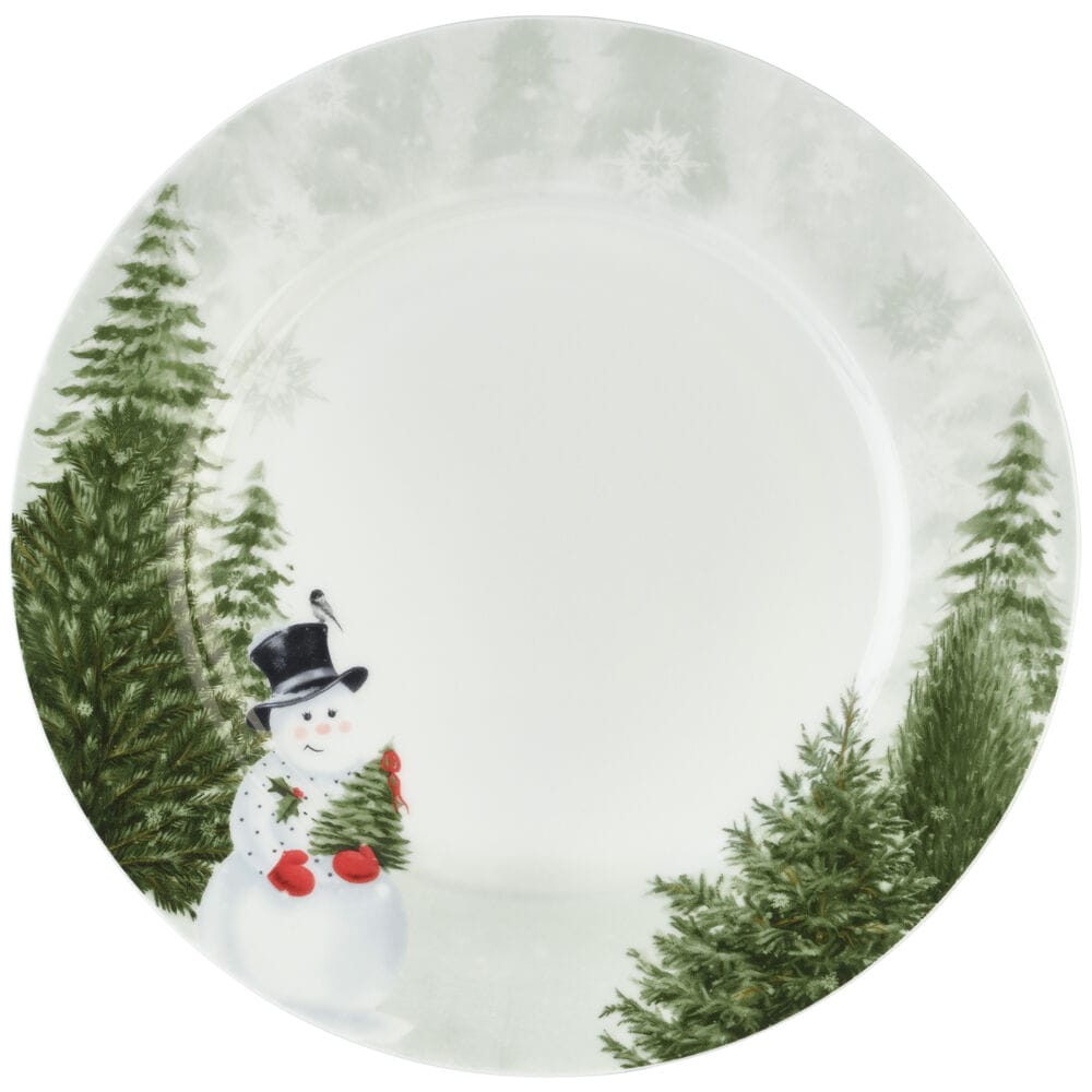 Snowman's Forest 12 Piece Dinnerware Set, Service for 4