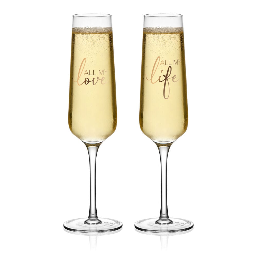 Champagne Flutes Set of 2 All My Life