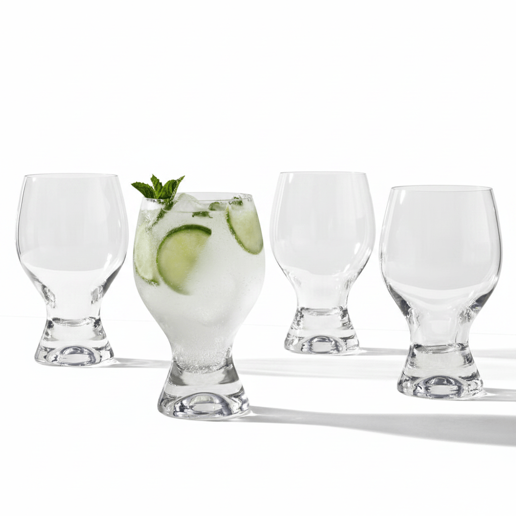 Gaia Set of 4 Goblet Beverage Glasses