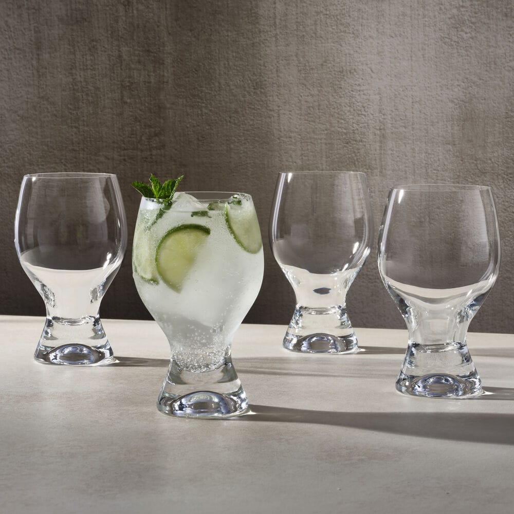 Gaia Set of 4 Goblet Beverage Glasses
