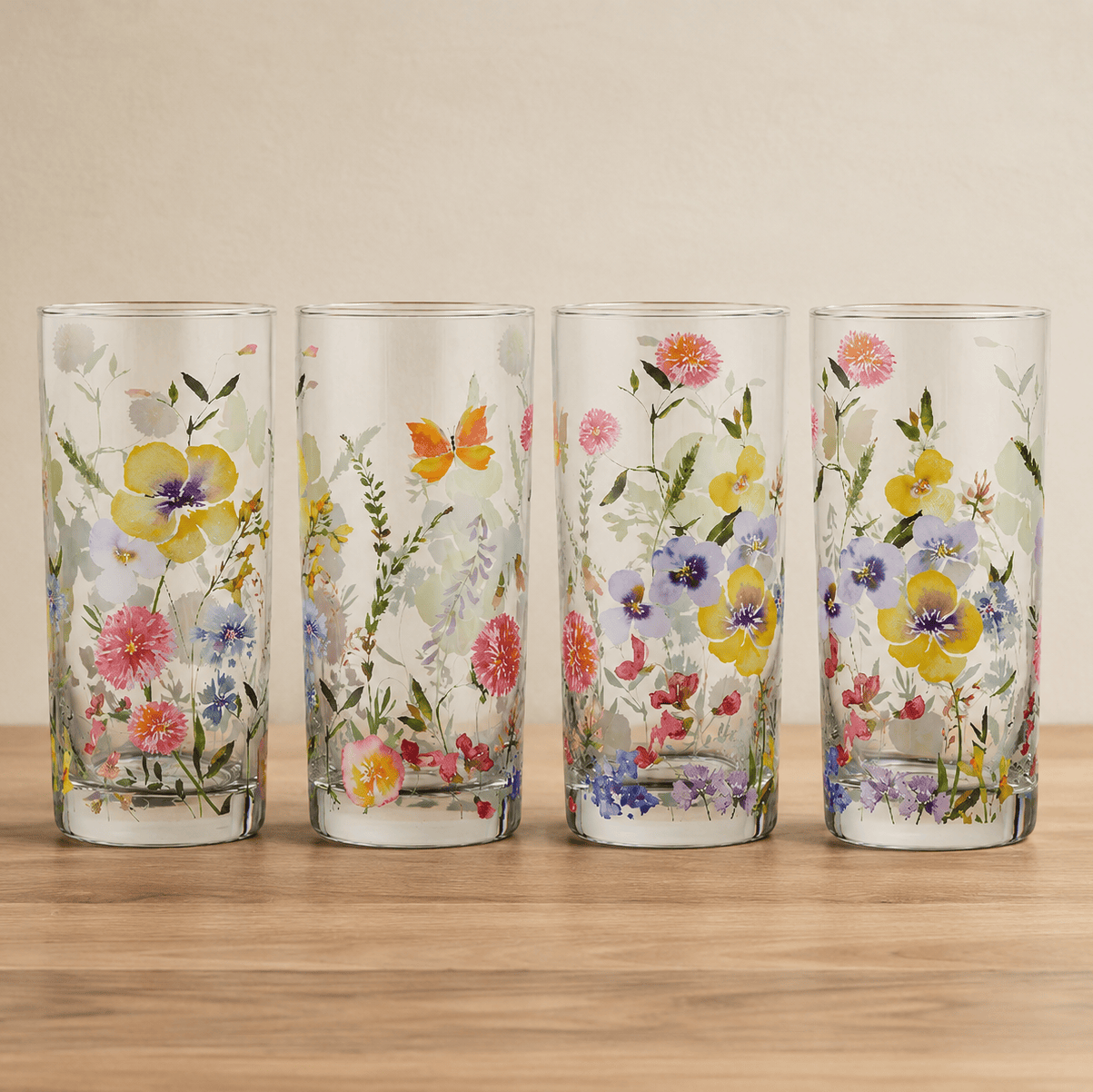Jolie Set of 4 Highball Glasses