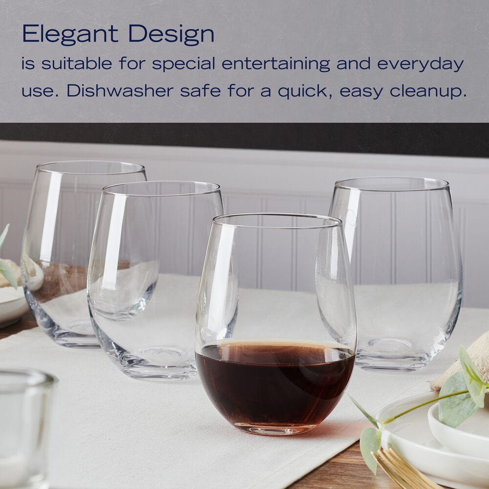 Lana Set of 4 Stemless Wine Glasses