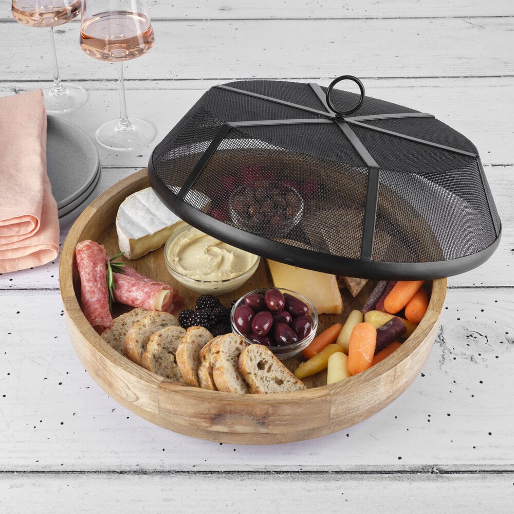 Lazy Susan Serve Tray with Cover