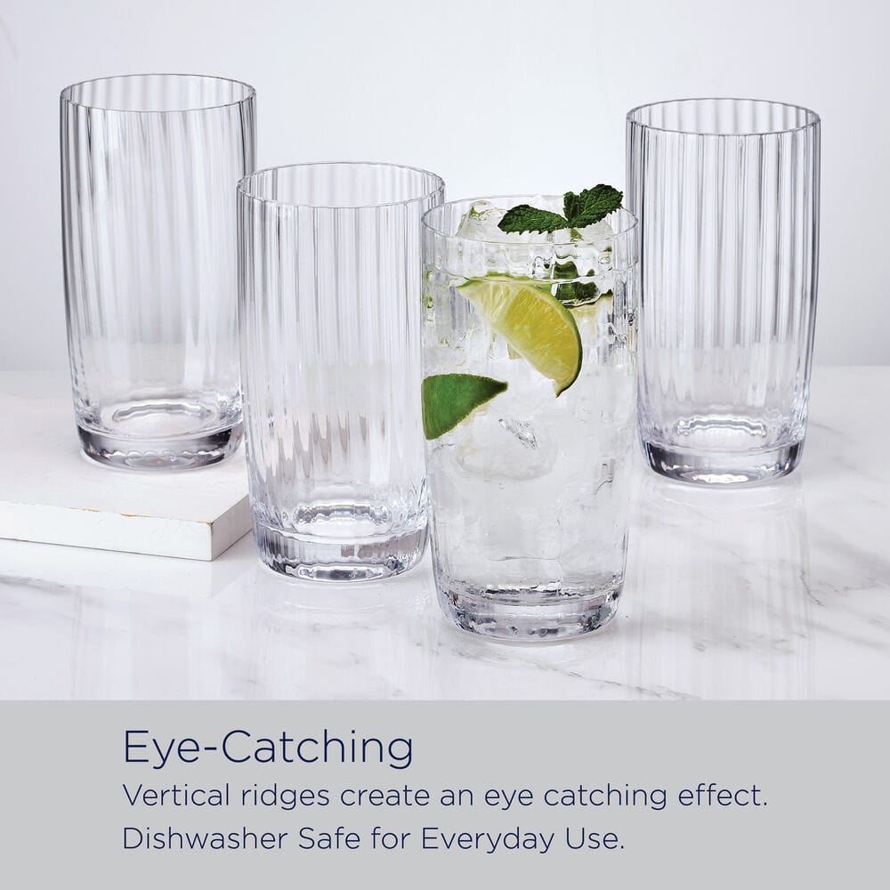 Optic Set of 4 Highball Glasses