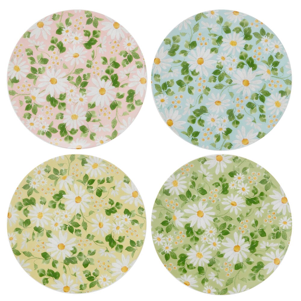 Pastel Petals Set of 4 Salad Plates