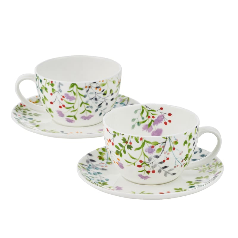 Tivoli Garden Set of 2 Tea Cups and Saucers