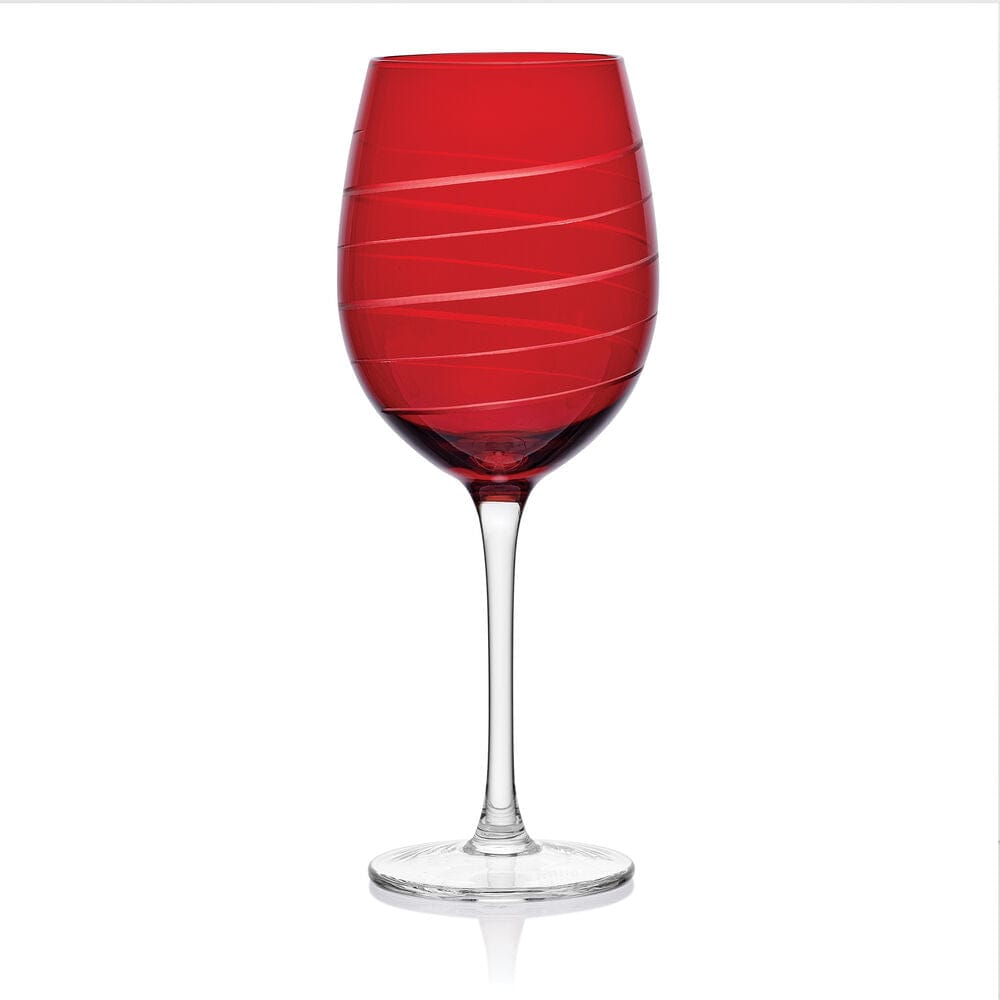 Cheers® Set of 6 Ruby Wine Glasses