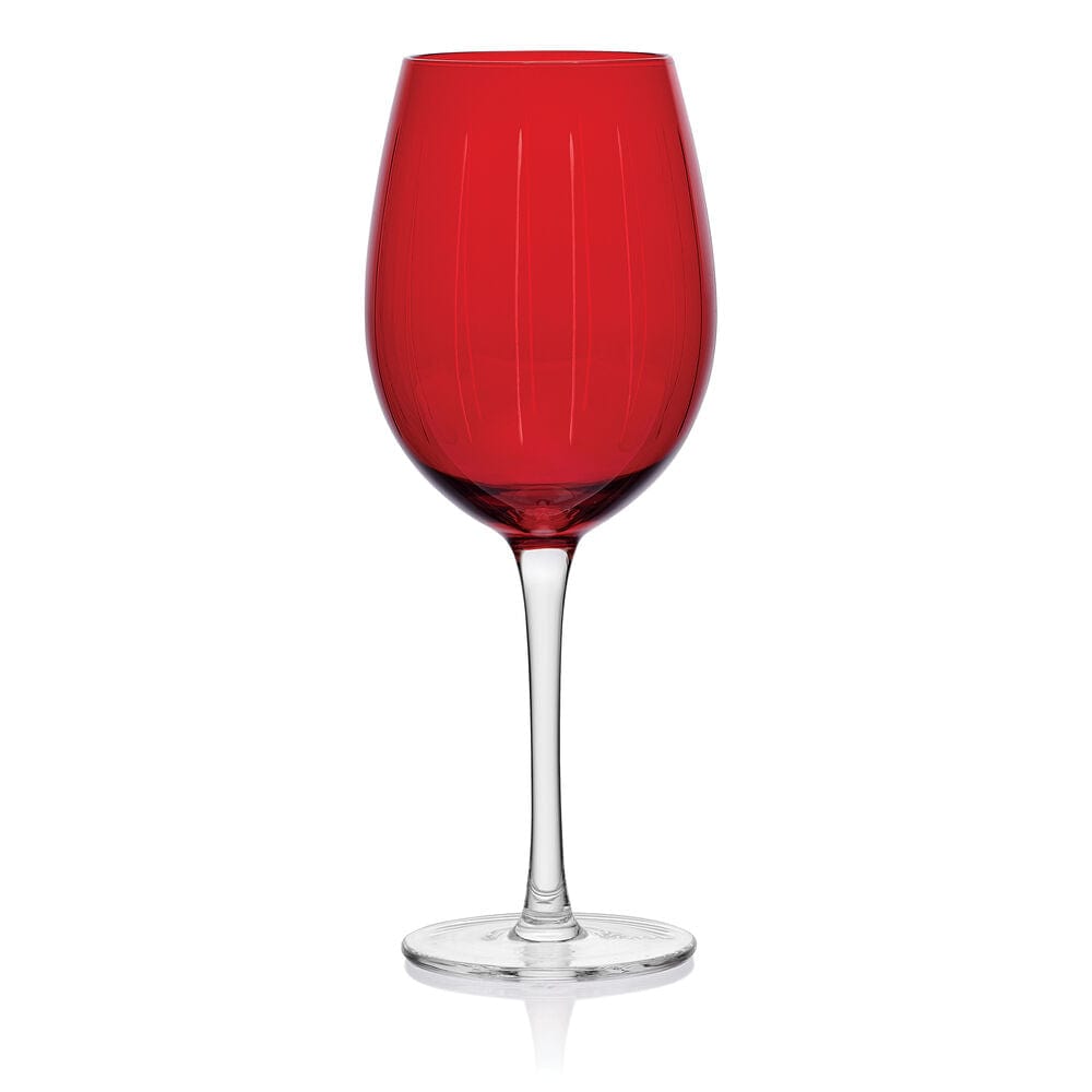Cheers® Set of 6 Ruby Wine Glasses