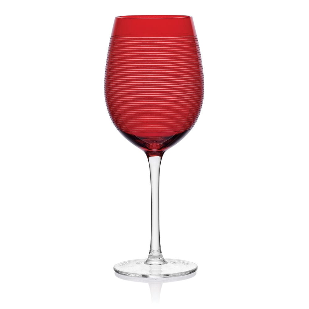 Cheers® Set of 6 Ruby Wine Glasses