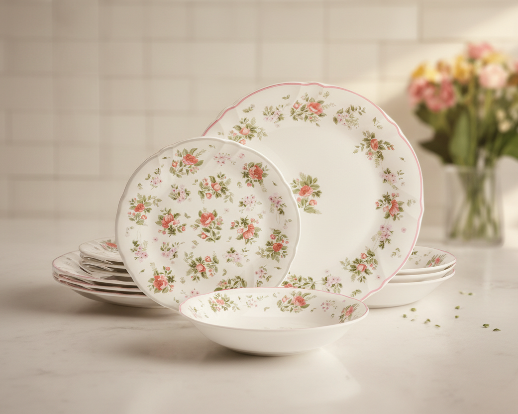 Darling 12 Piece Dinnerware Set Service for 4