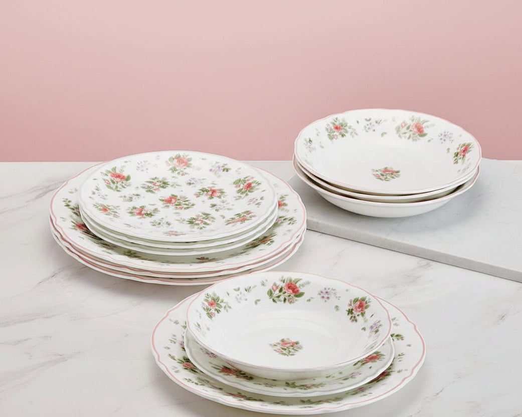 Darling 12 Piece Dinnerware Set Service for 4