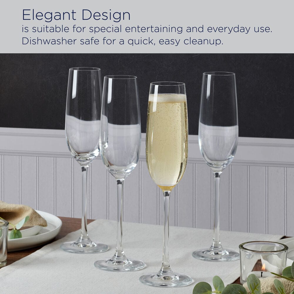 Lana Set of 4 Champagne Flute Glasses