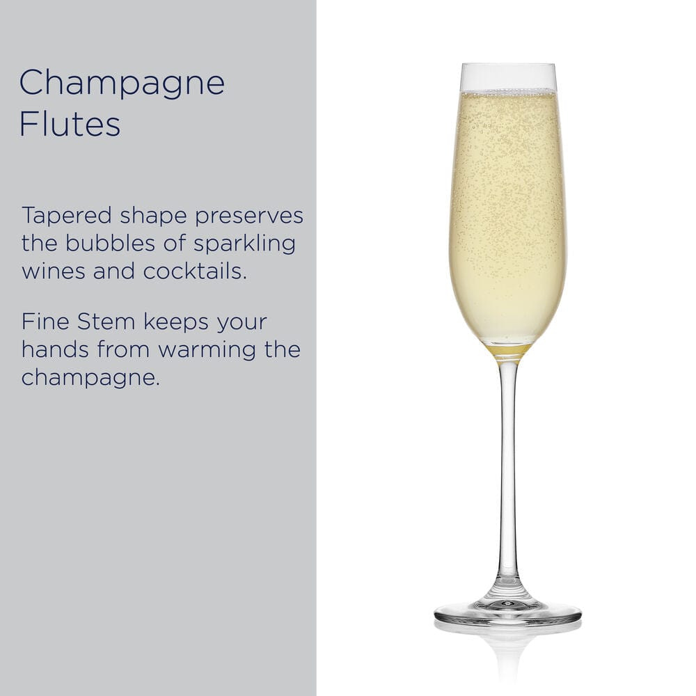 Lana Set of 4 Champagne Flute Glasses