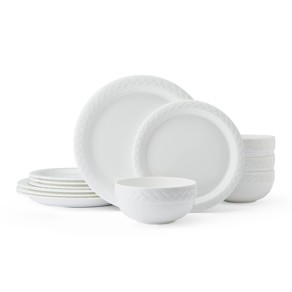 Shay 12 Piece Dinnerware Set, Service For 4