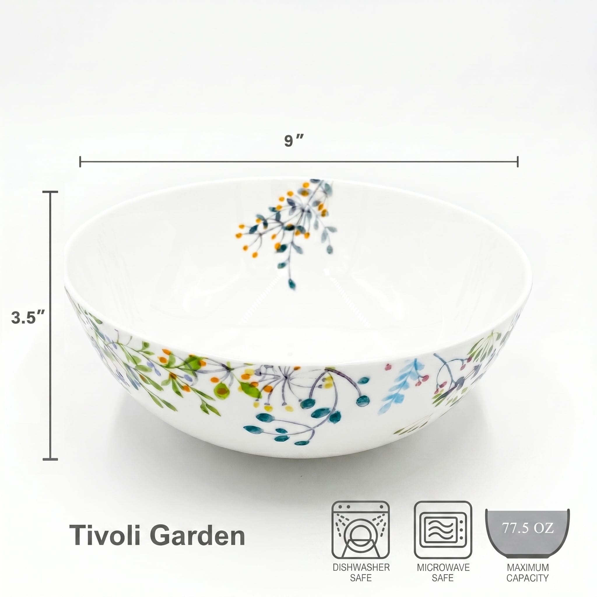 Tivoli Garden Serve Bowl, 9"
