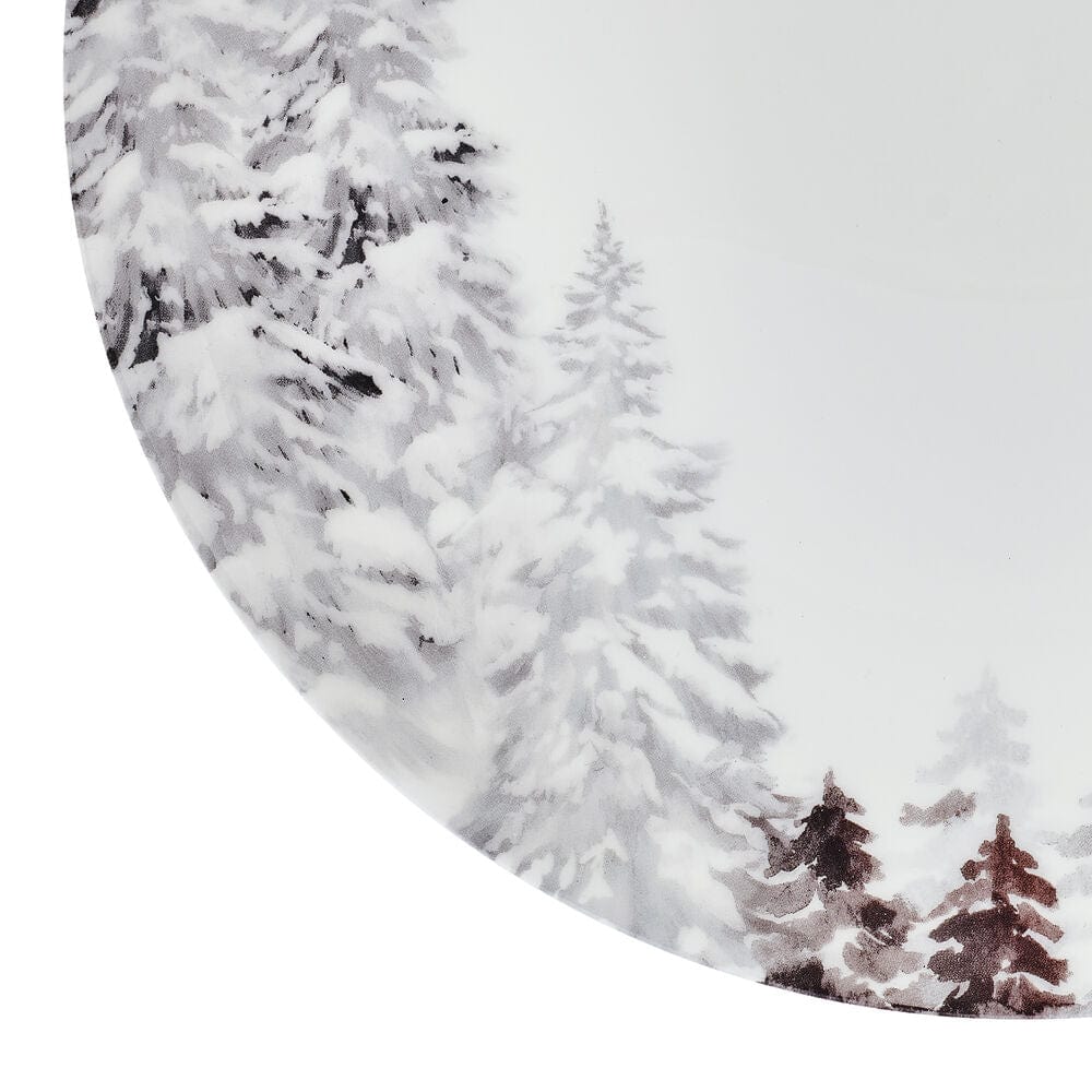 Woodsy Winter 12 Piece Dinnerware set, Service for 4