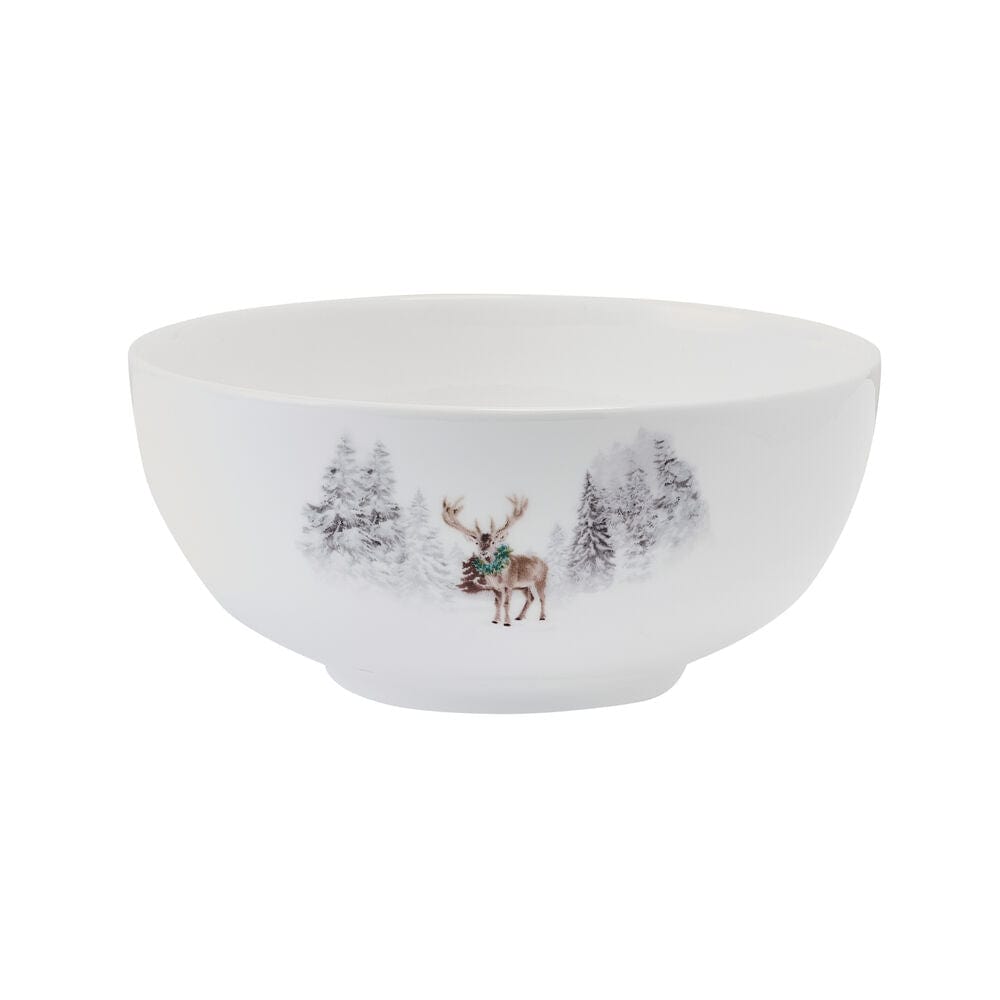 Woodsy Winter 12 Piece Dinnerware set, Service for 4