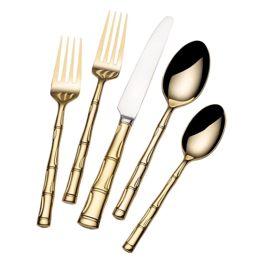 Wallace Bamboo Gold 20 Piece Flatware Set, Service for 4