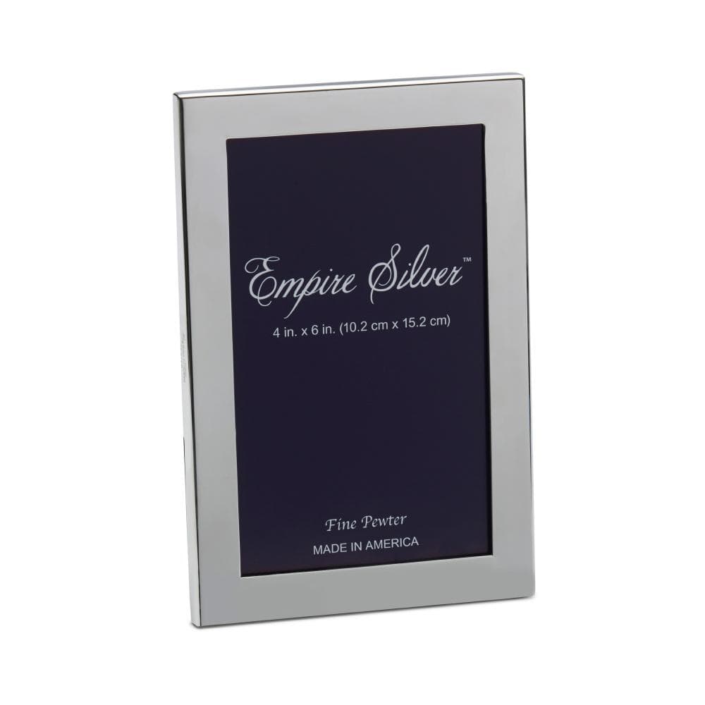 Empire Silver 4 x 6 Channel Back Pewter Frame