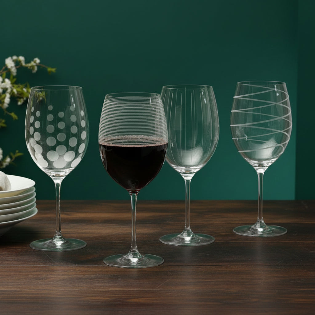 Cheers® Set of 4 Red Wine Bordeaux Glasses