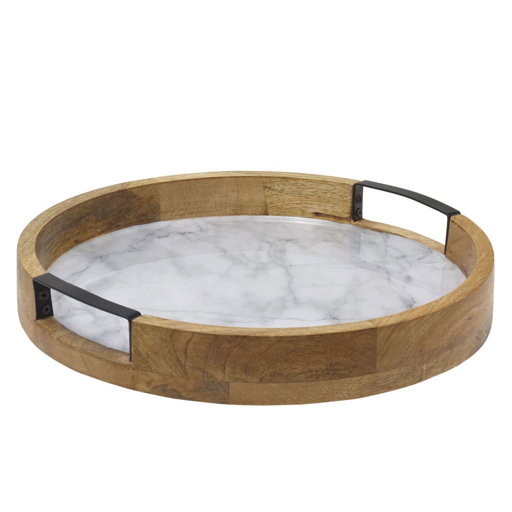 Marble Design Lazy Susan Serve Tray
