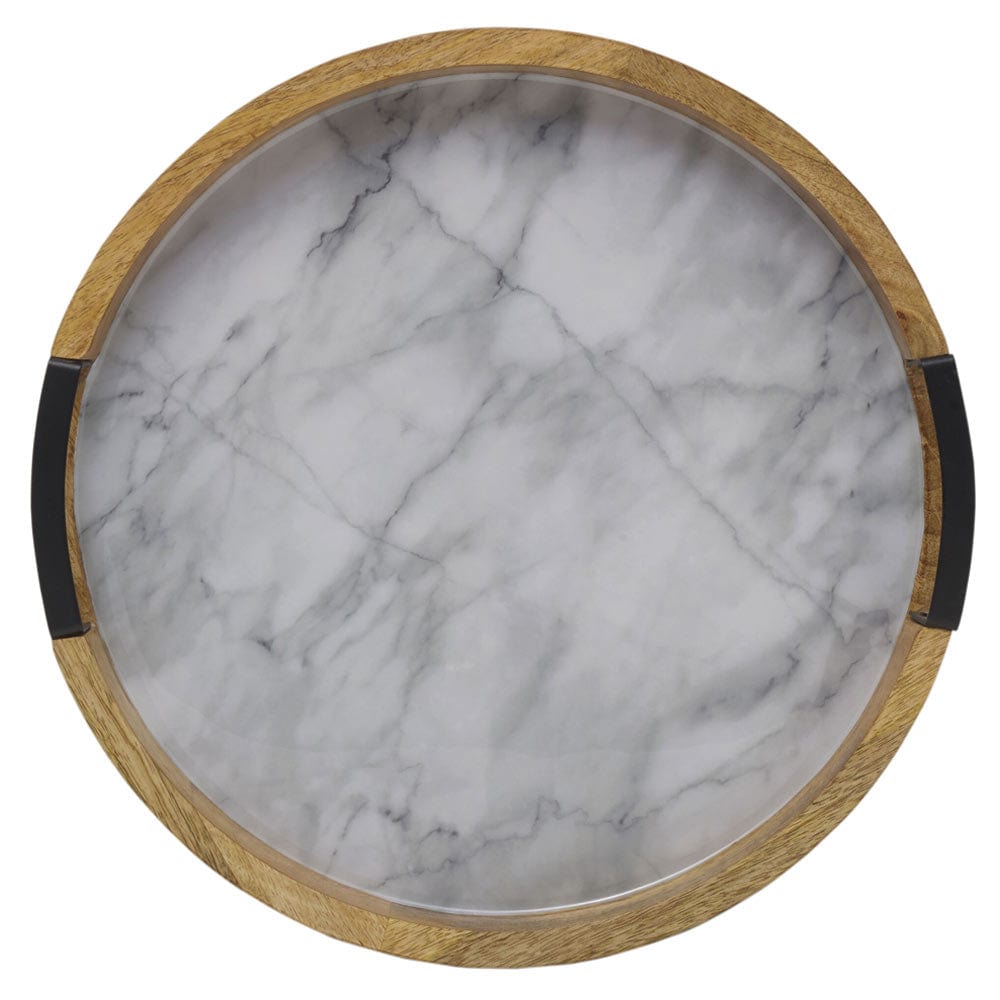 Marble Design Lazy Susan Serve Tray