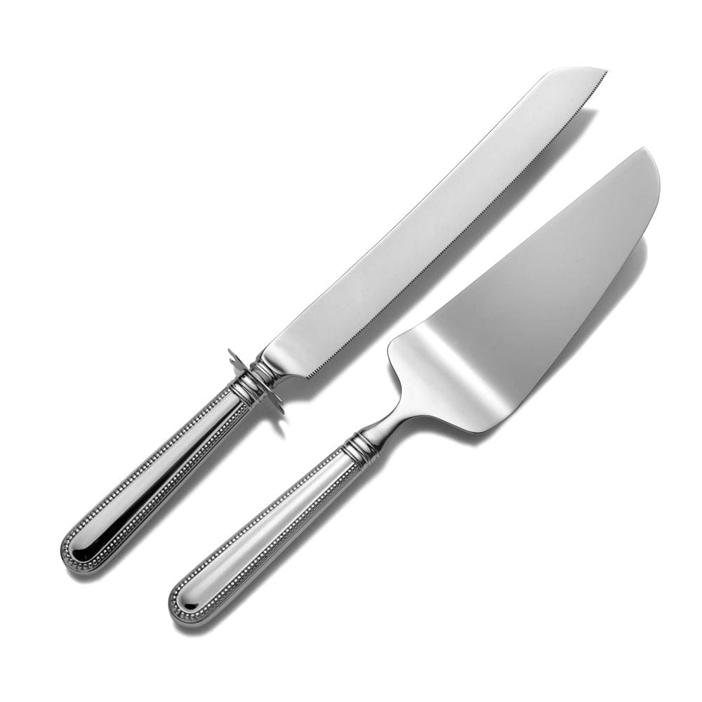 Palatina Sterling Silver Wedding Cake Knife and Server Set