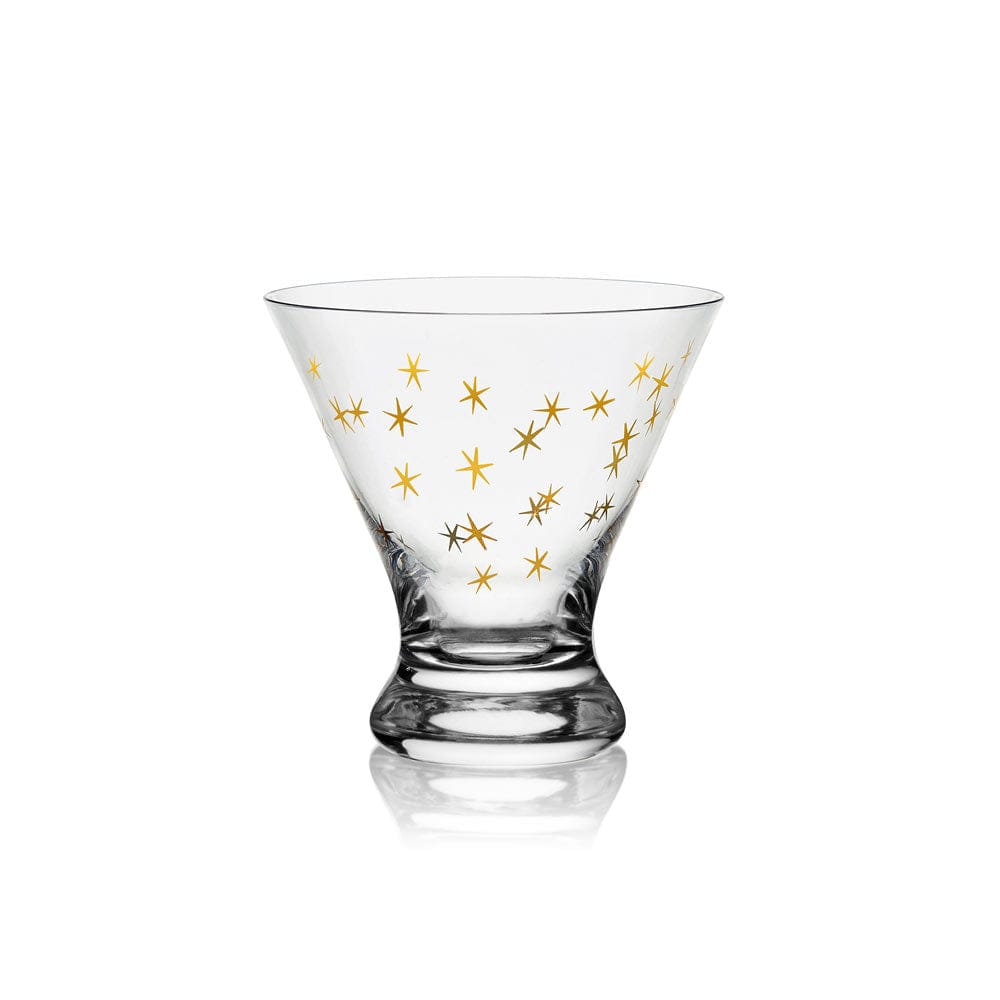 Party Set of 4 Stemless Martini Glasses