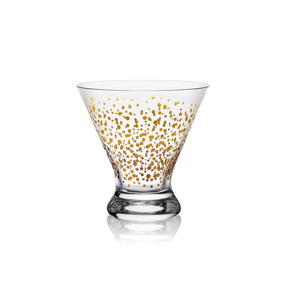 Party Set of 4 Stemless Martini Glasses