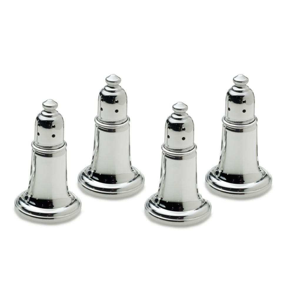Set of 4 Pewter Salt And Pepper