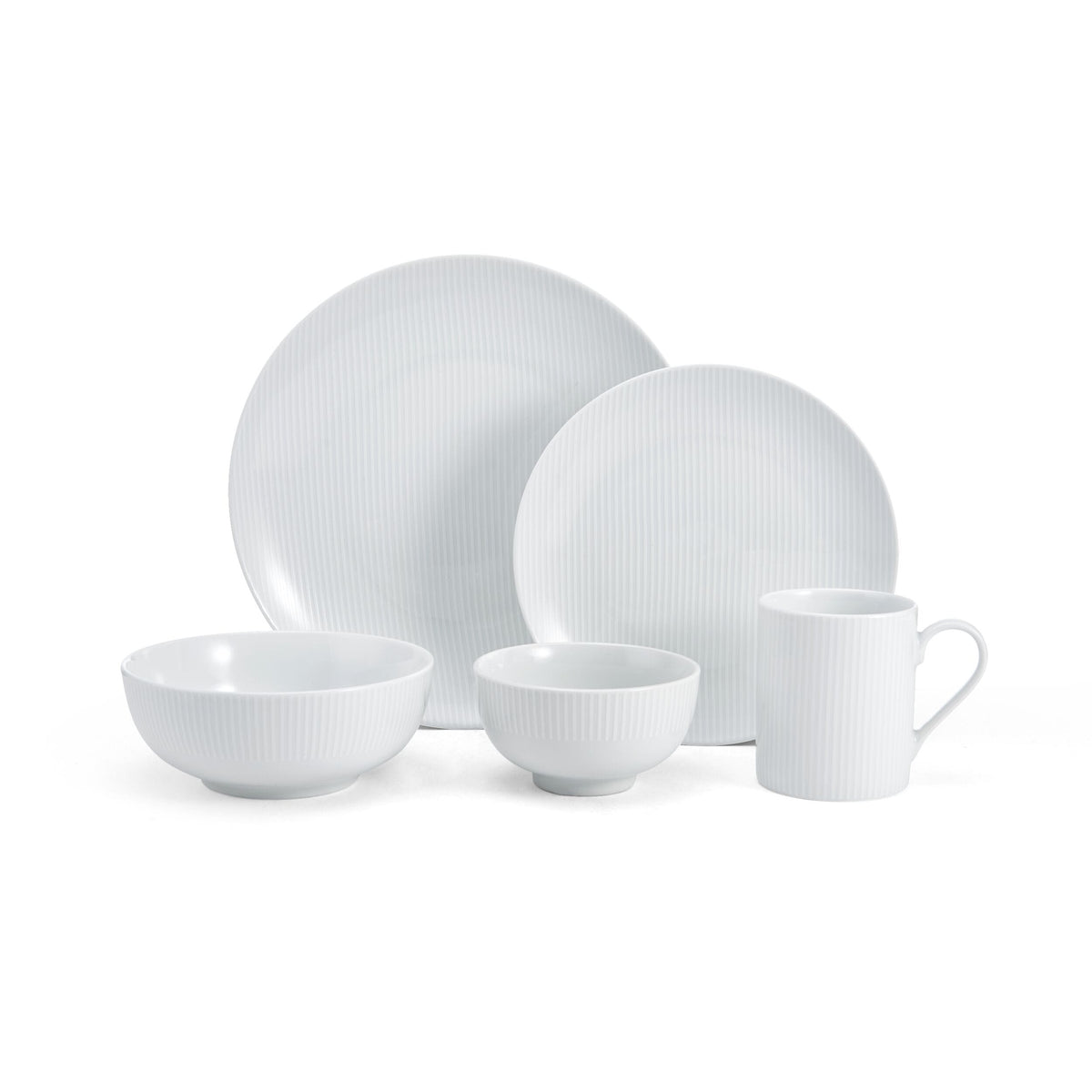 Cheers® White 40 Piece Dinnerware Set, Service for 8