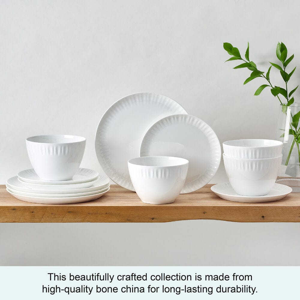 Franklyn 12 Piece Dinnerware Set, Service for 4