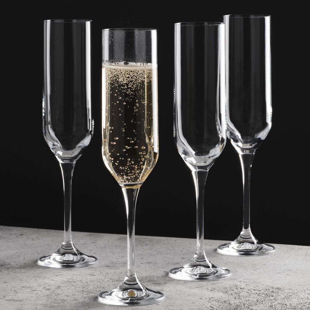 Upton Set of 4 Champagne Flute Glasses