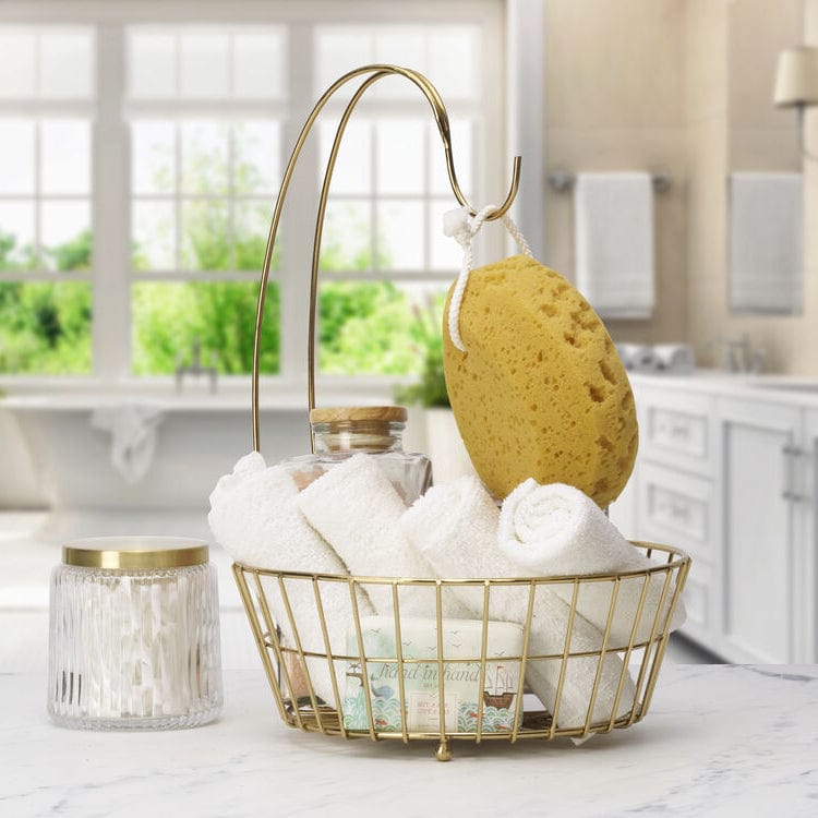 Geneva Gold Fruit Storage Basket with Banana Hook