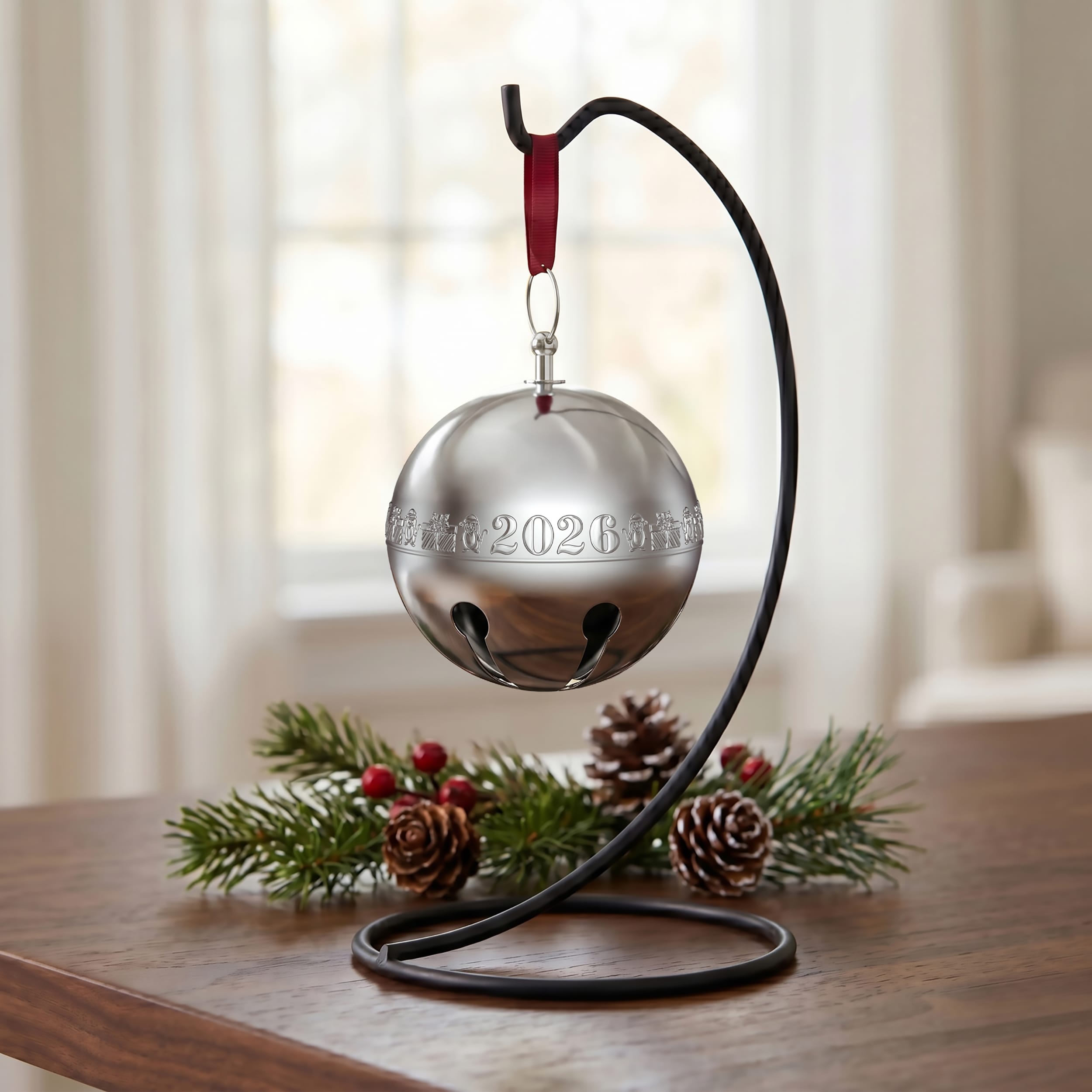 Wallace 2026 Silver Plated Sleigh Bell Ornament 56th Edition