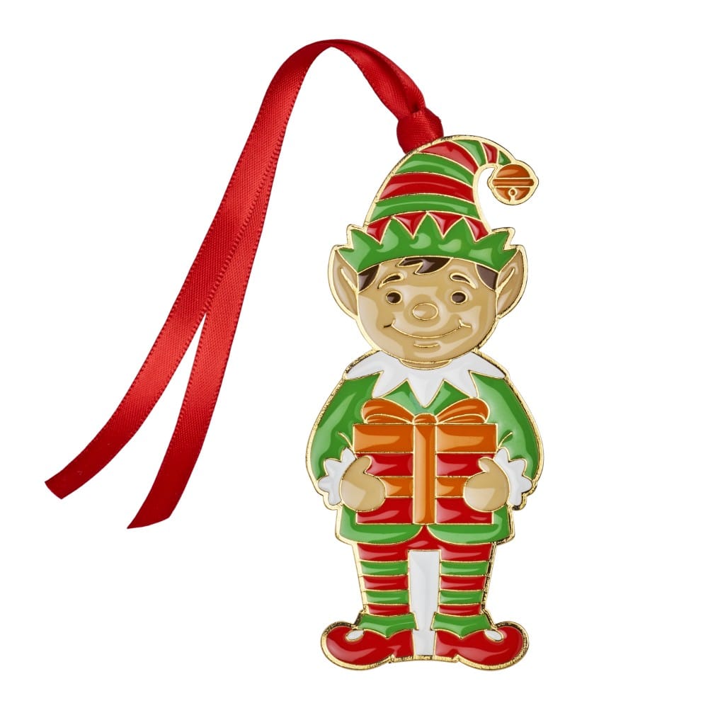 Wallace 2026 Gold Plated Enameled Wonders of Christmas Elf Ornament 17th Edition