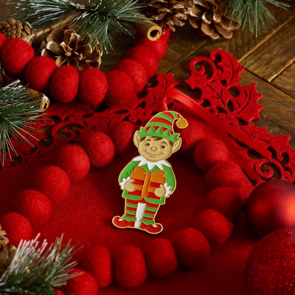 Wallace 2026 Gold Plated Enameled Wonders of Christmas Elf Ornament 17th Edition