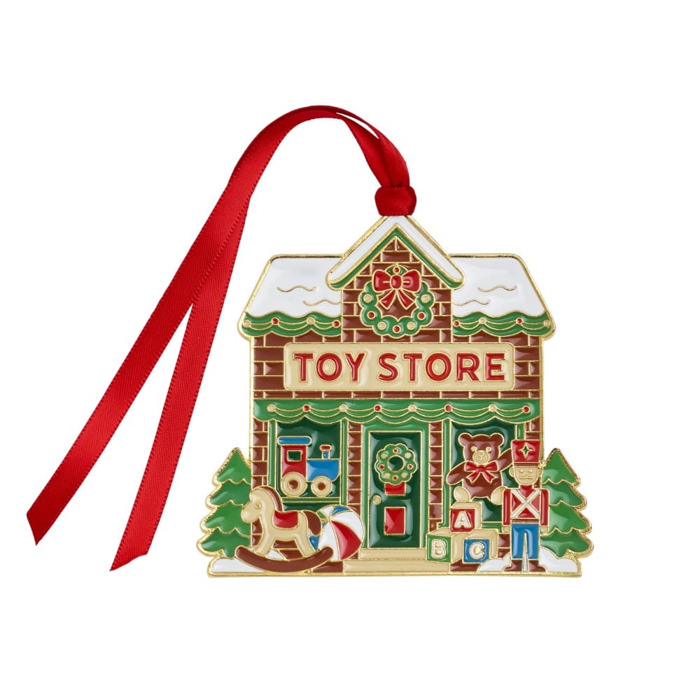 Wallace 2026 Gold Plated Enameled Christmas Village Ornament 3rd Edition
