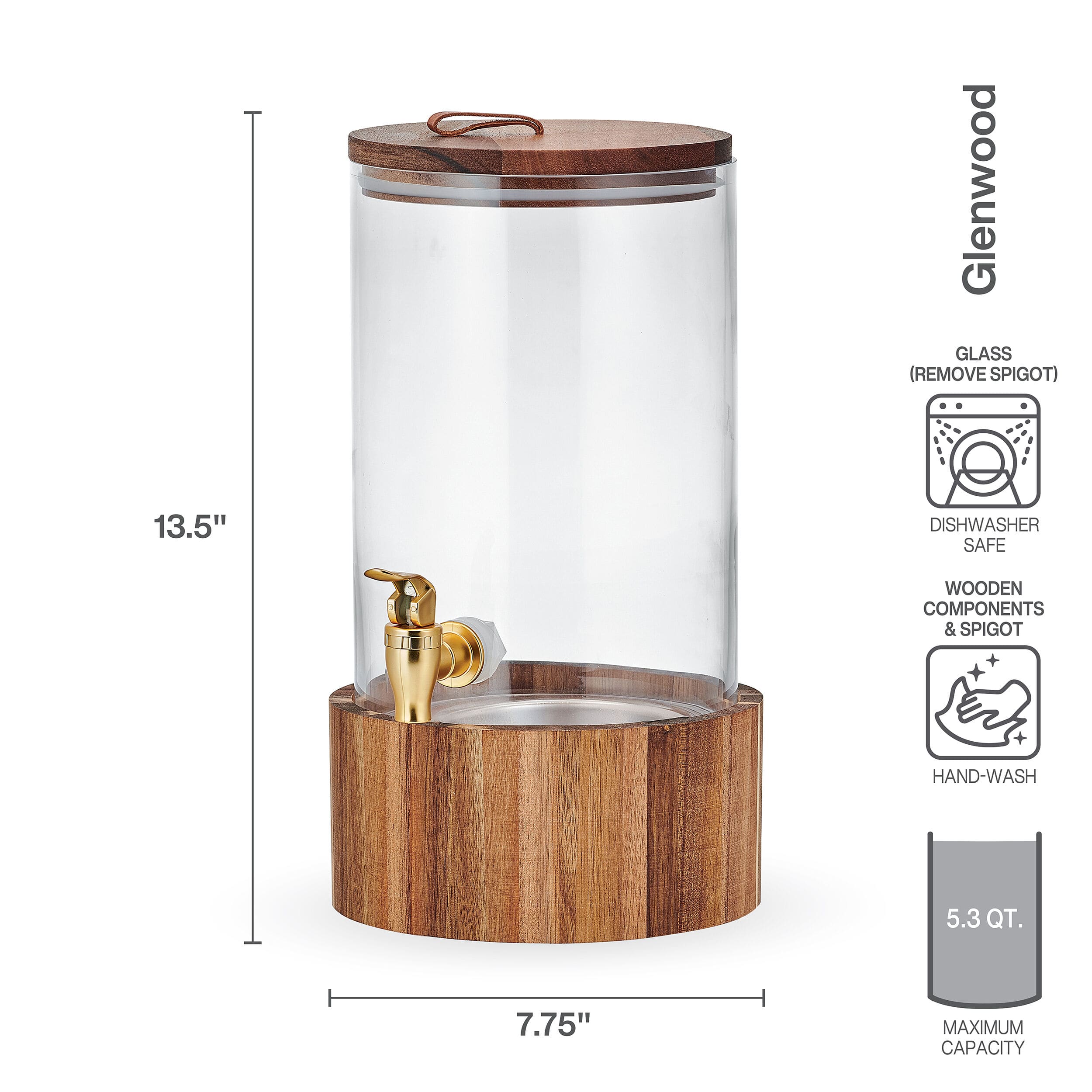 Glenwood 1 Gallon Drink Beverage Dispenser